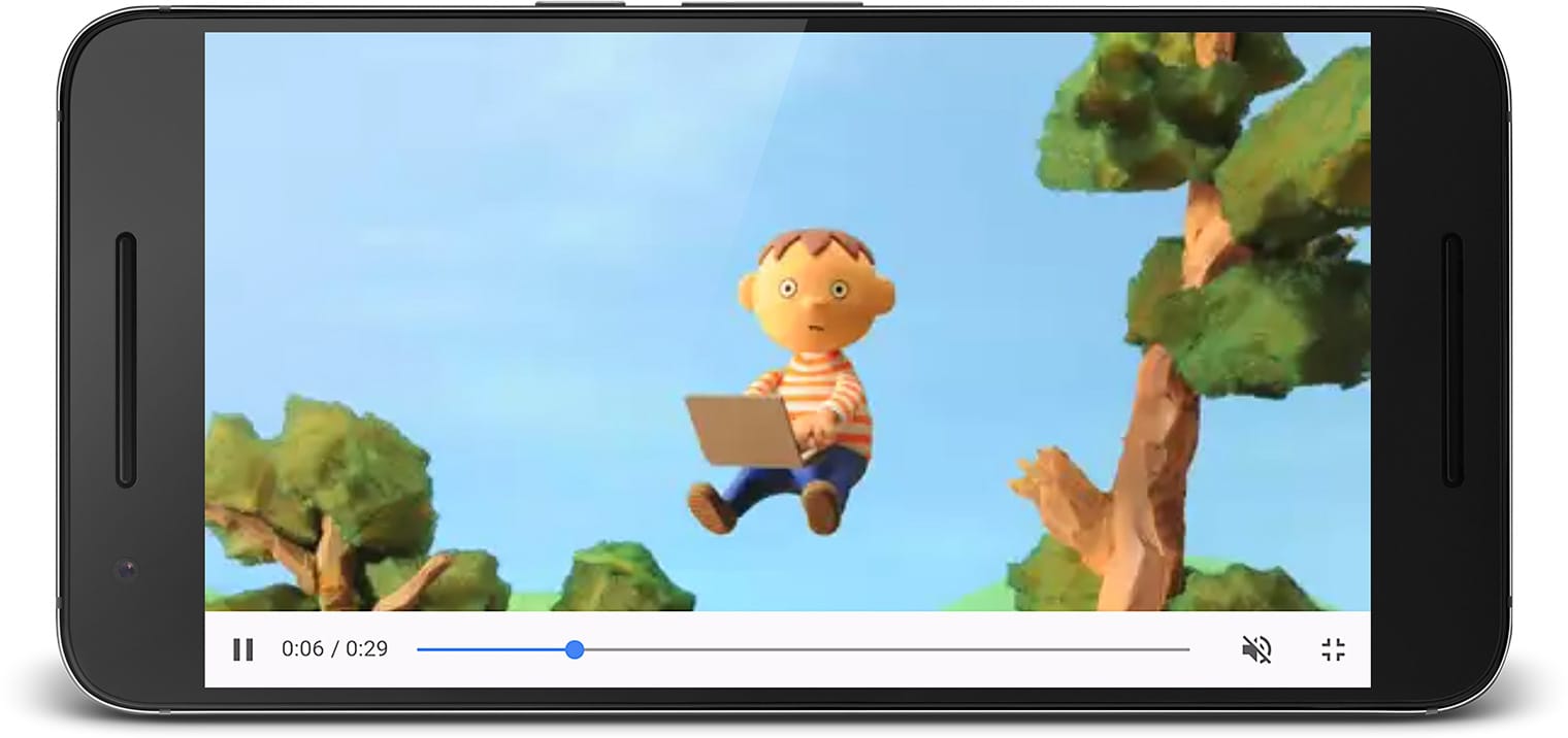 Video oynatıcı ekran görüntüsü.