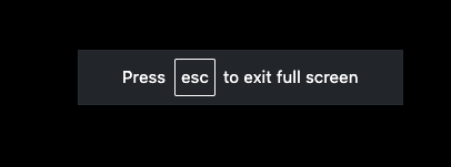 Aby wyjść z trybu pełnoekranowego, naciśnij klawisz Escape.