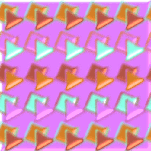 The retro pattern with a blurred effect applied.