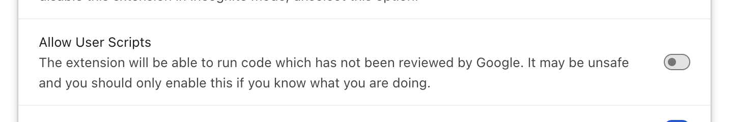 La finestra di dialogo Consenti script utente.