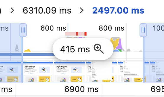 タイムライン パンくずリスト UI の可視化