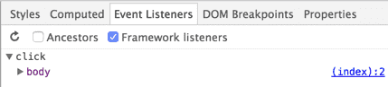 Listener framework attivati