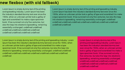 مثال جديد لتخطيط flexbox