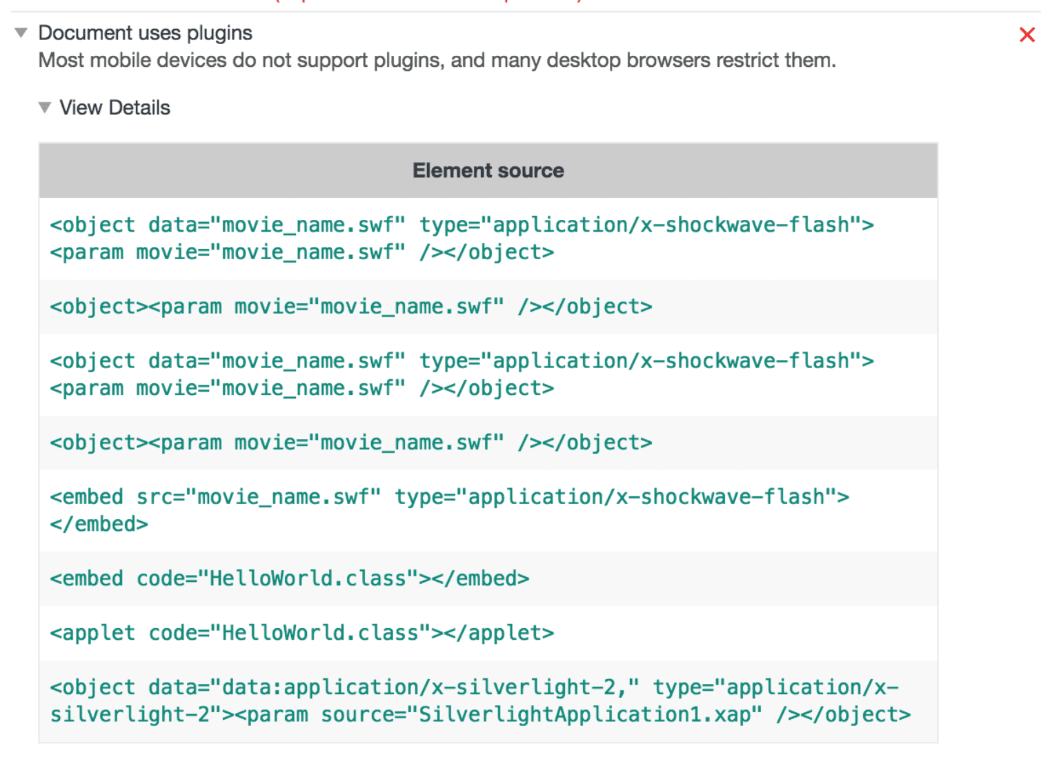 Audit Hindari Plugin.