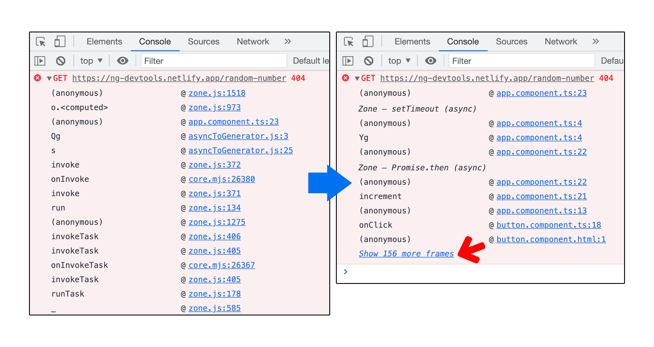 Ignorar automaticamente scripts de terceiros conhecidos no stack trace