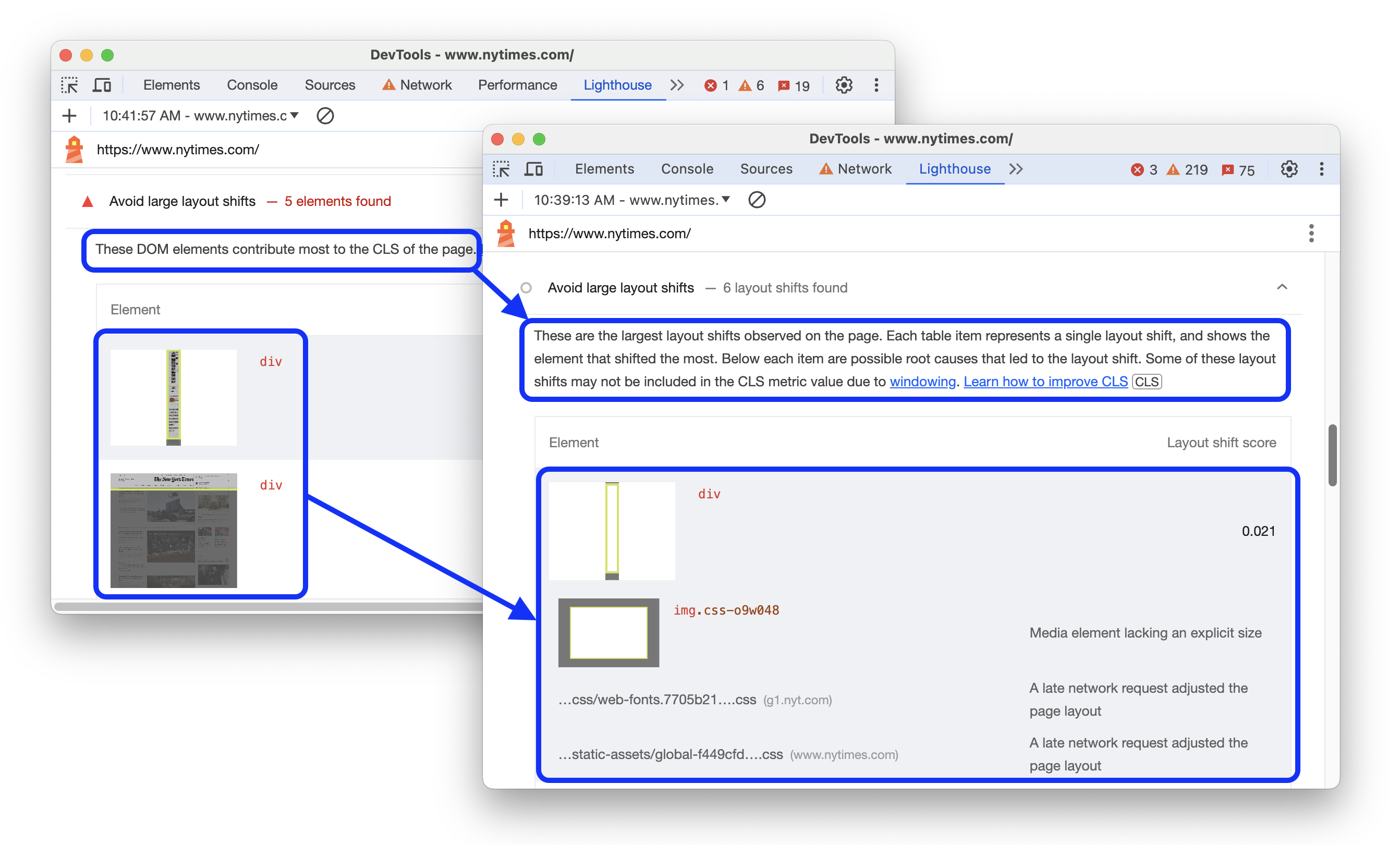 Un nuovo controllo che stima le cause principali dei cambiamenti di layout.