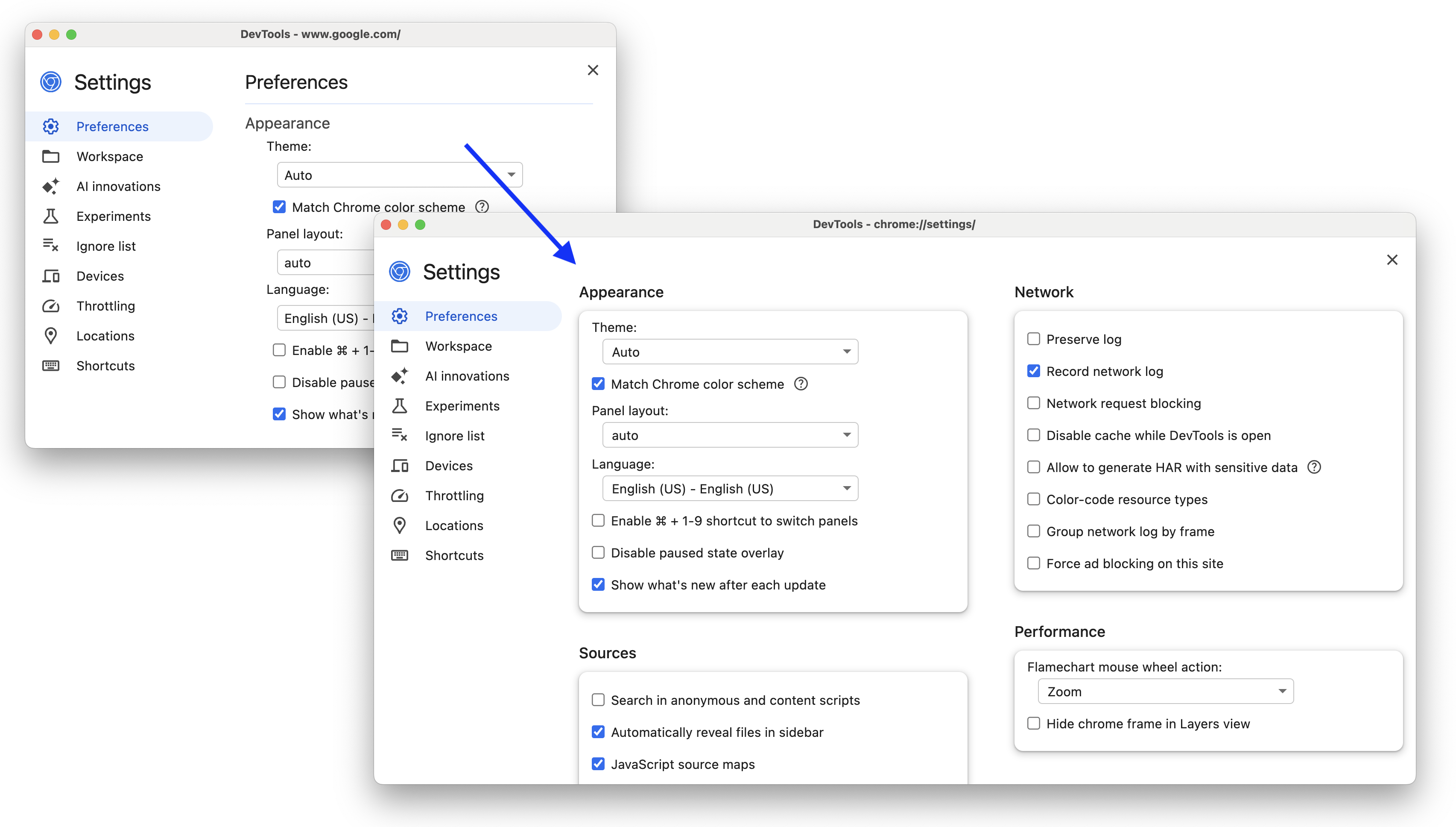將前後部分分隔成「資訊卡」。