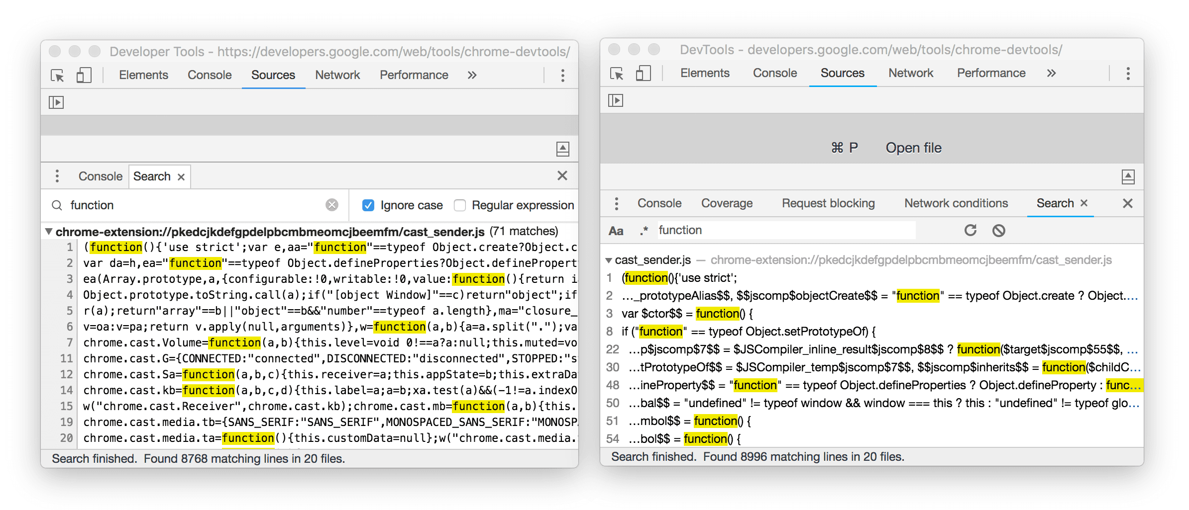 L&#39;ancienne et la nouvelle interface utilisateur.