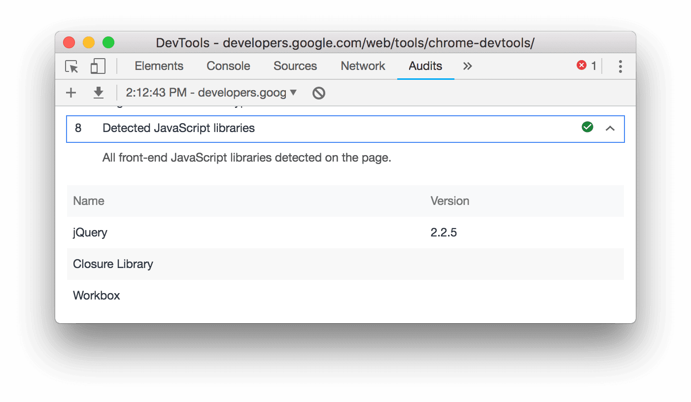 Detected JavaScript libraries