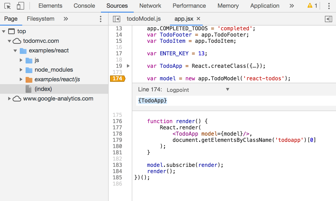 Typing the Logpoint expression