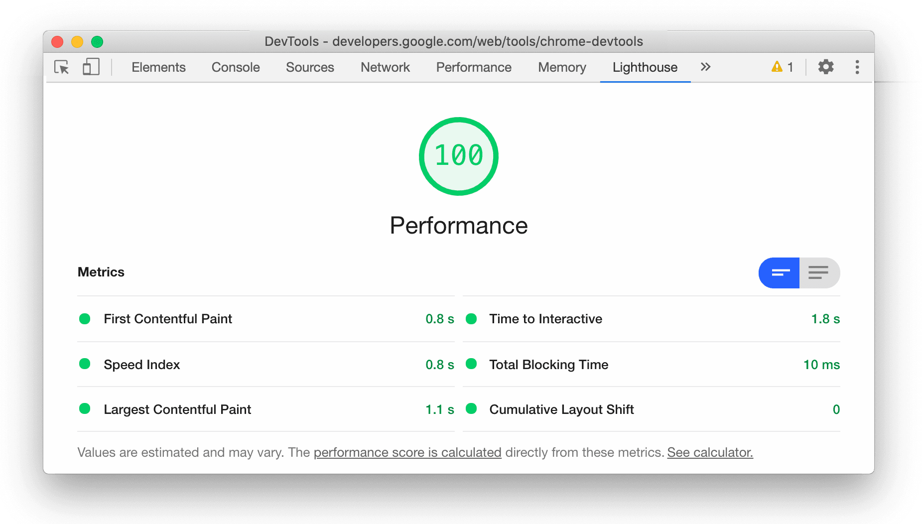 Lighthouse 6.0 の新しいパフォーマンス指標