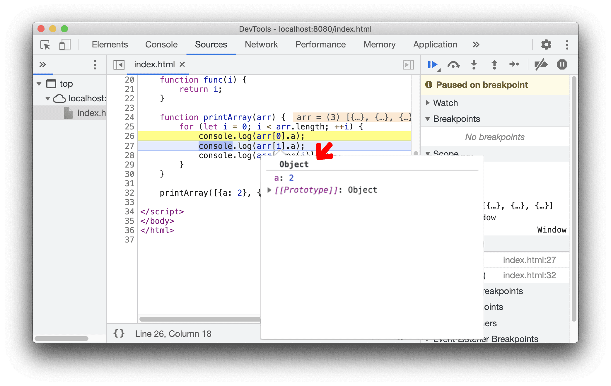 Unterstützung für Hover-Vorschau mit „[]“-Notation