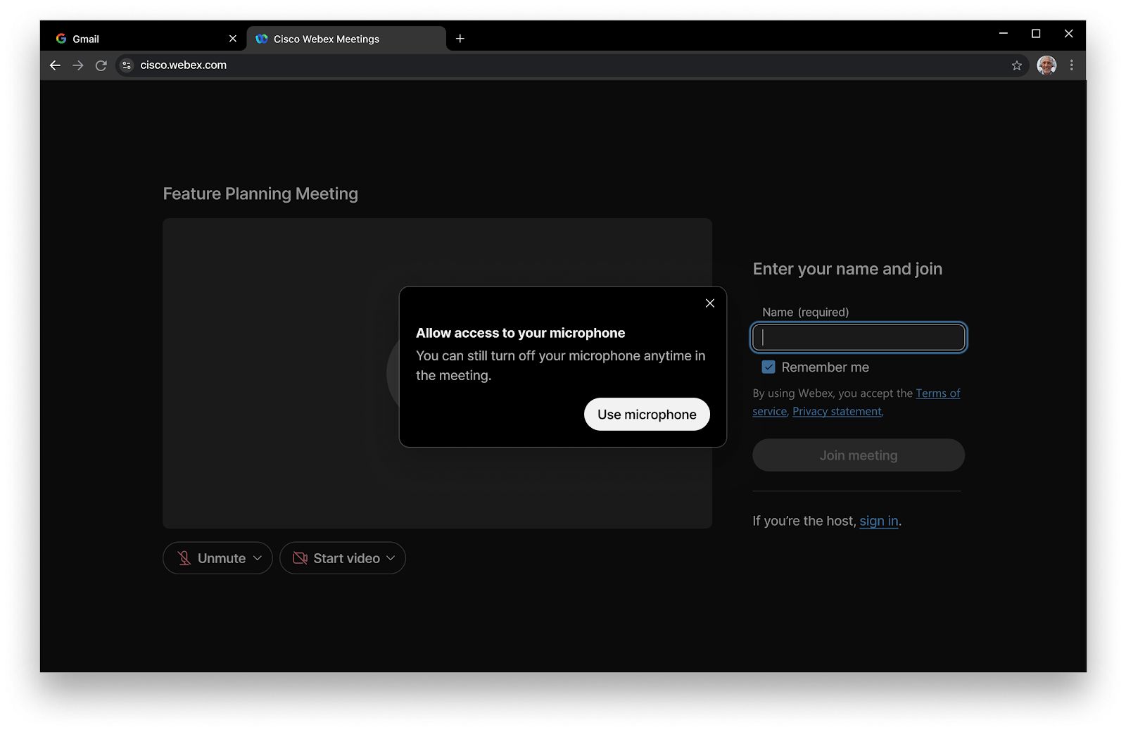 点击了“使用麦克风”按钮。