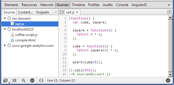 À quoi ressemble le commentaire spécial &quot;sourceURL&quot; dans les outils de développement