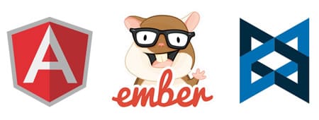 Loghi di Angular ed Ember