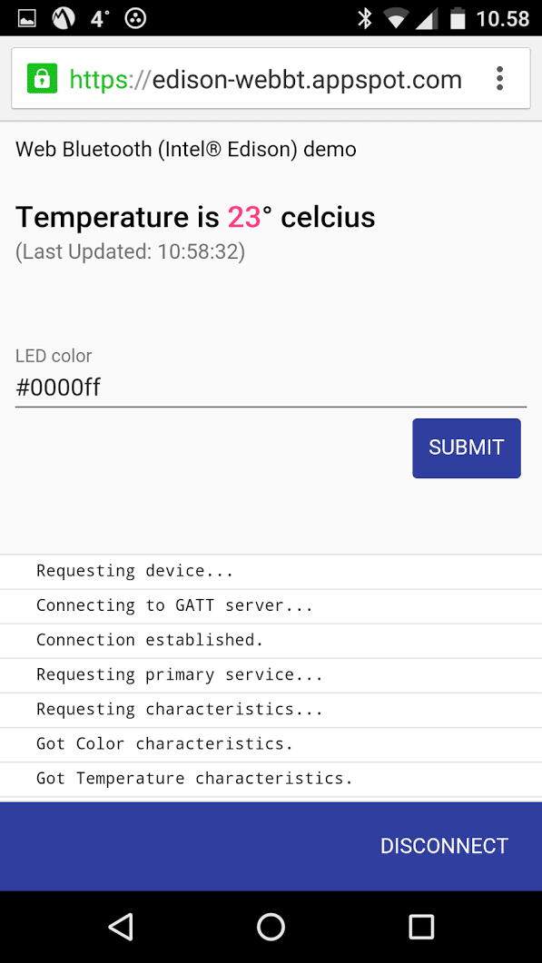 Application cliente sur un téléphone.