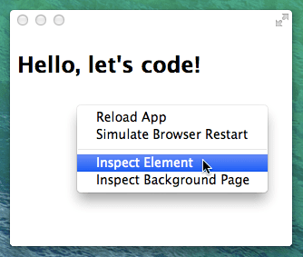 “Inspect Element”对话框