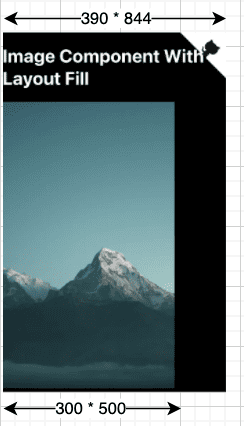 300×500 のサイズに合わせてレンダリングされた山の画像
