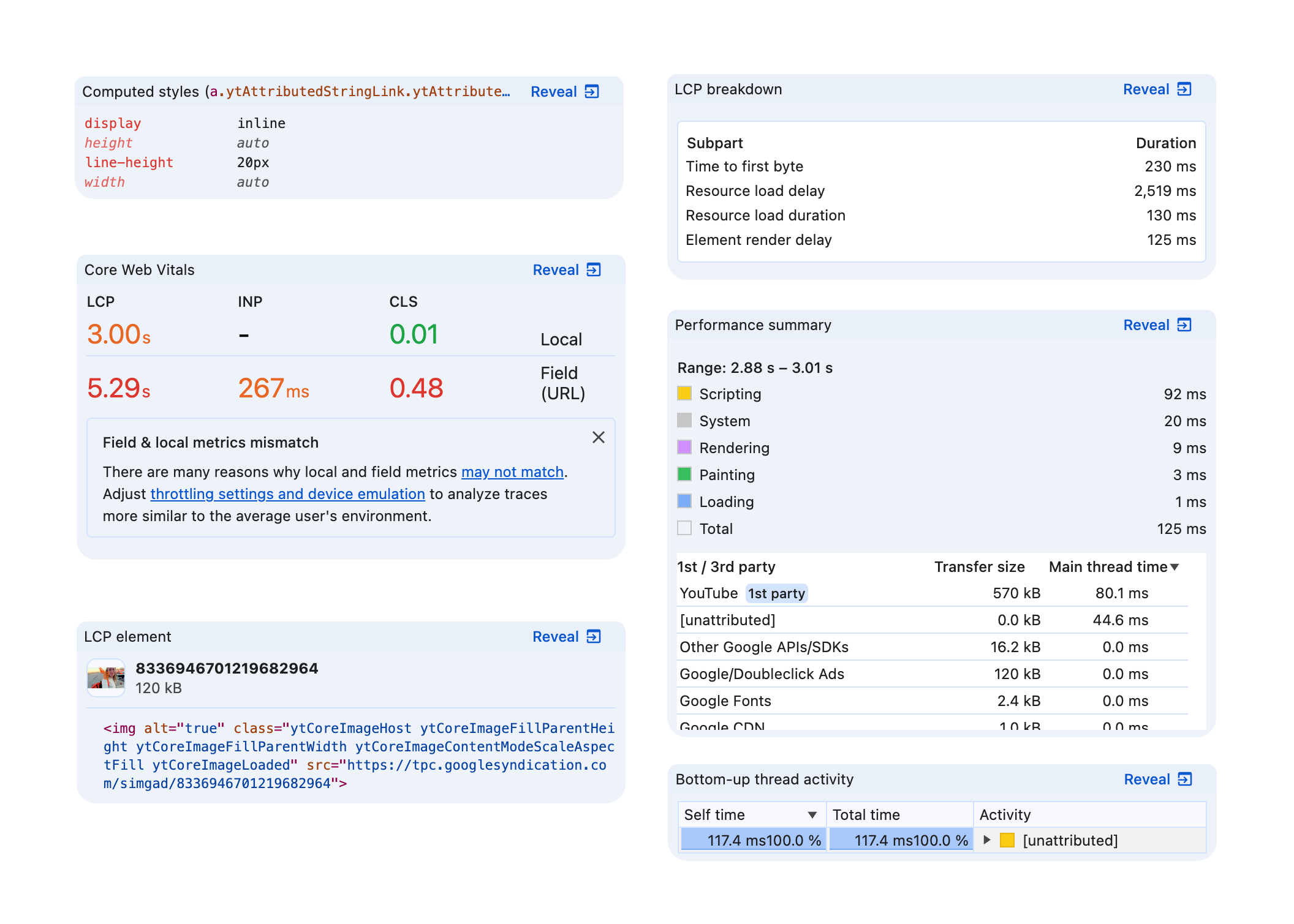 Examples of human-readable widgets in agent walkthrough.