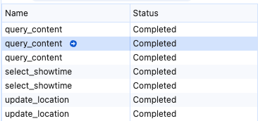 Hovering over an item in the Invoked Tools list to reveal the Play icon and opening the pre-populated manual test area.