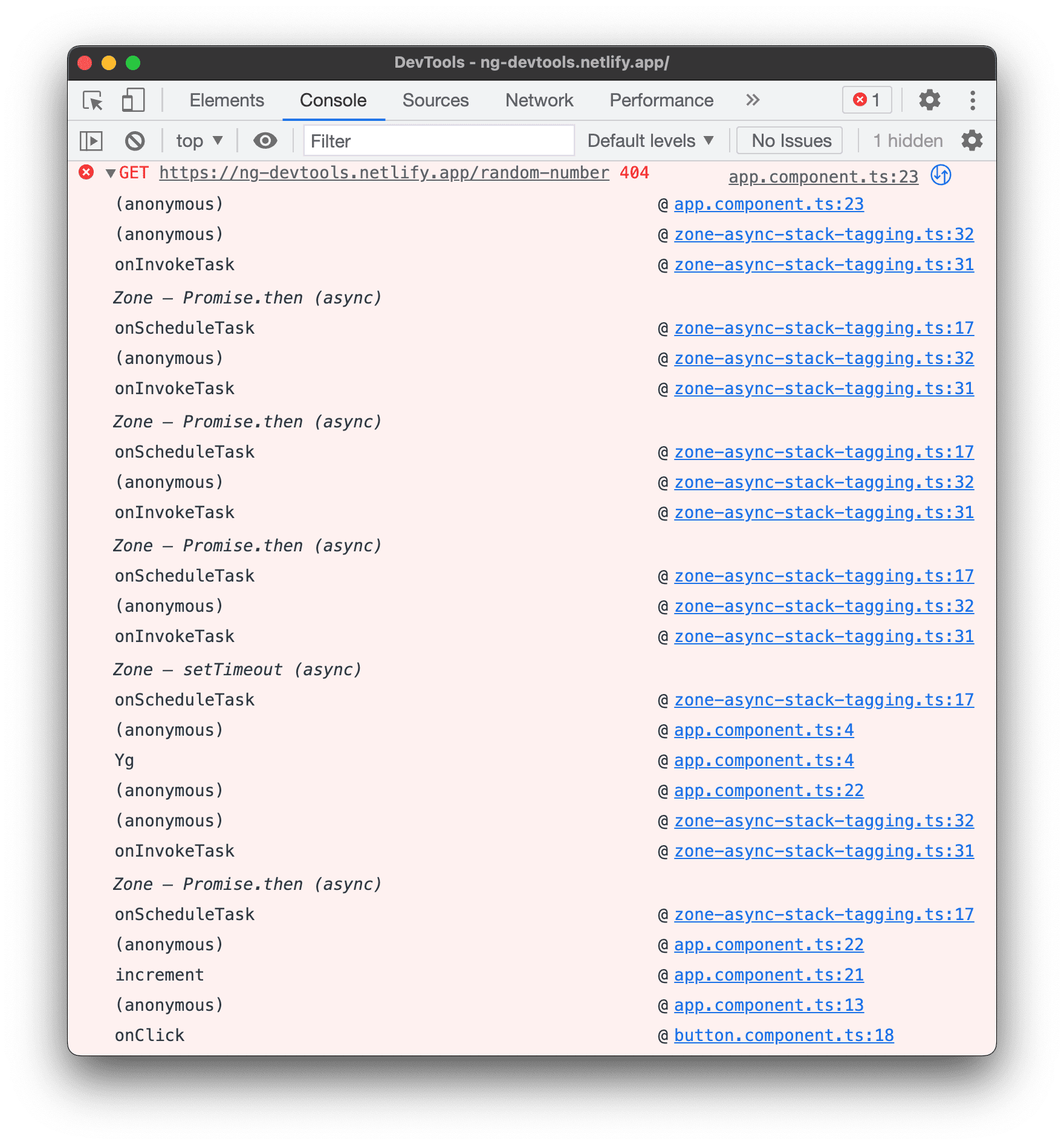 Async-Stacktrace.