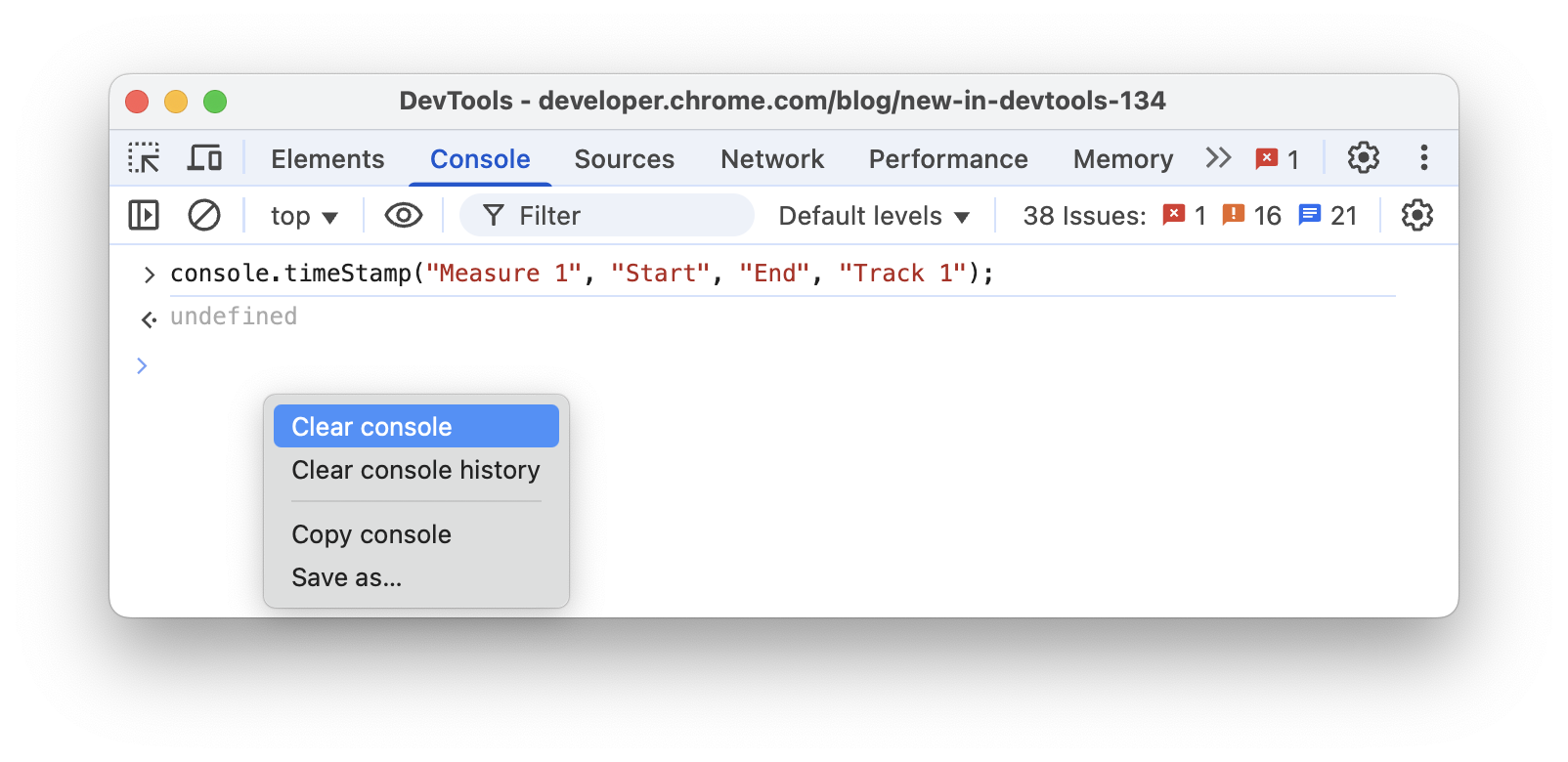 The right-click context menu.