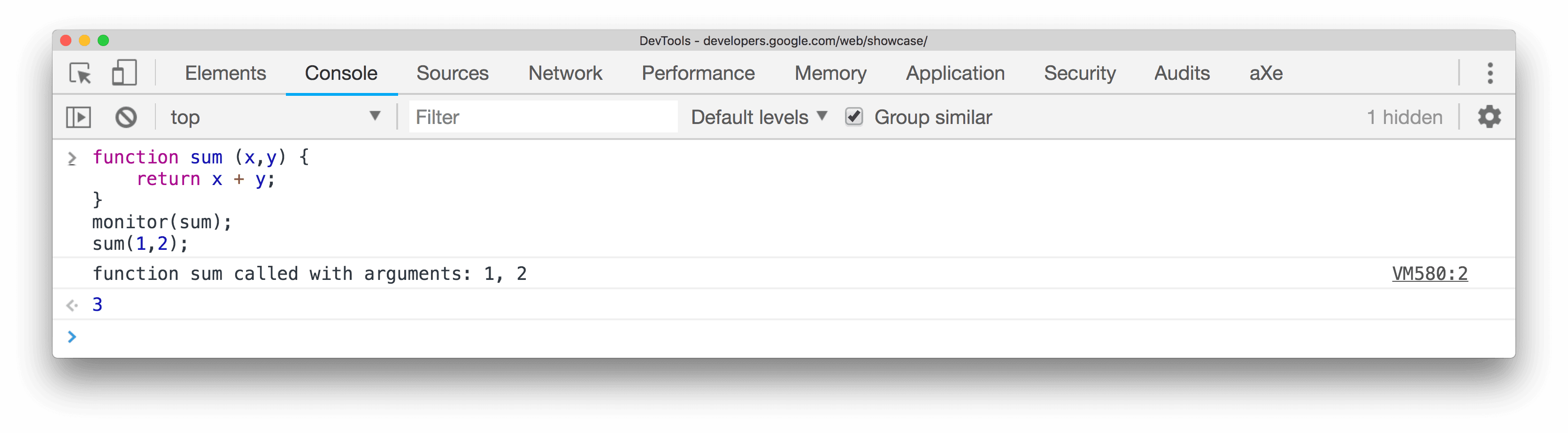 monitoring() 方法範例。