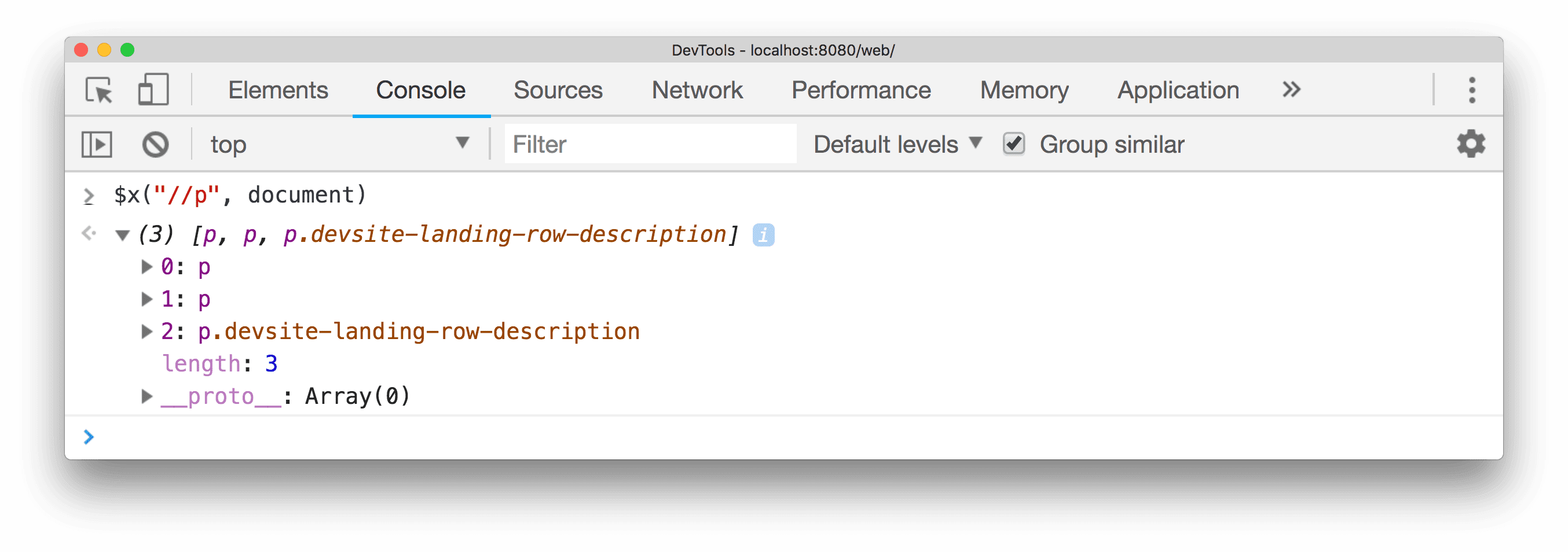 ตัวอย่างการใช้ตัวเลือก XPath กับ startNode