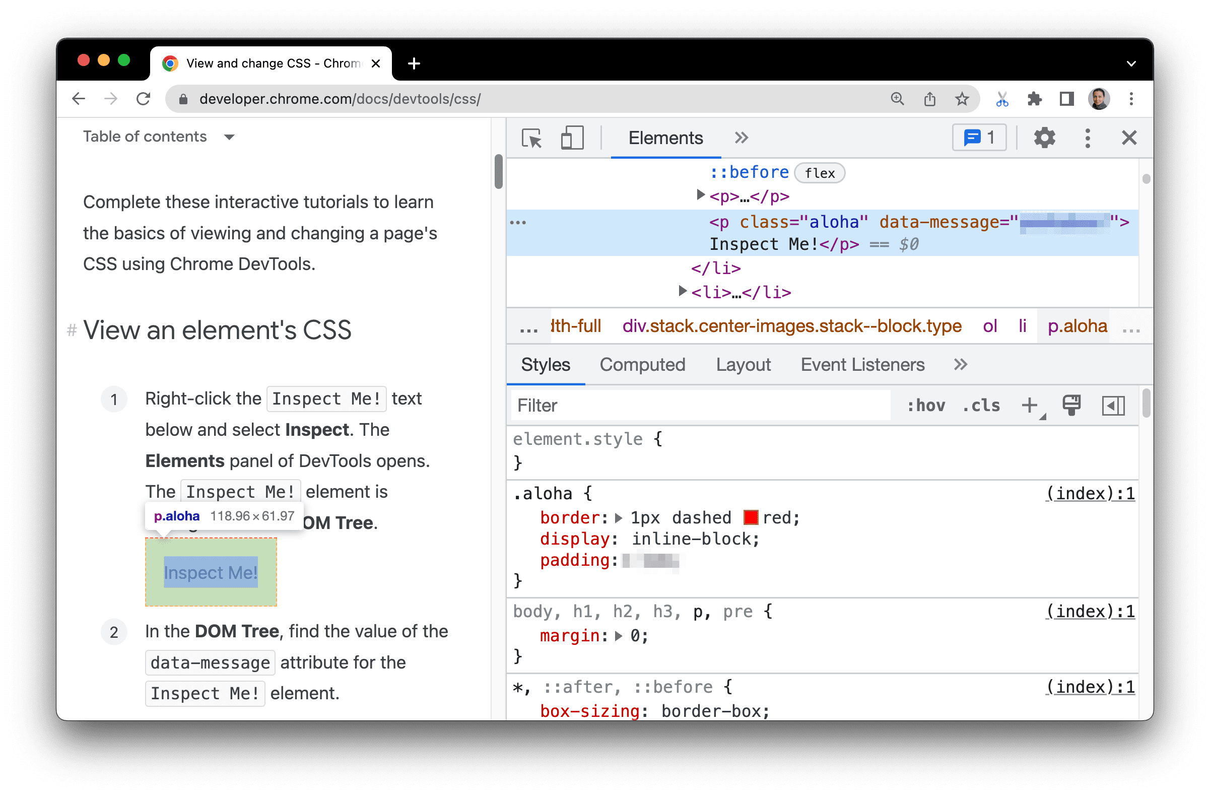 Highlighted element.