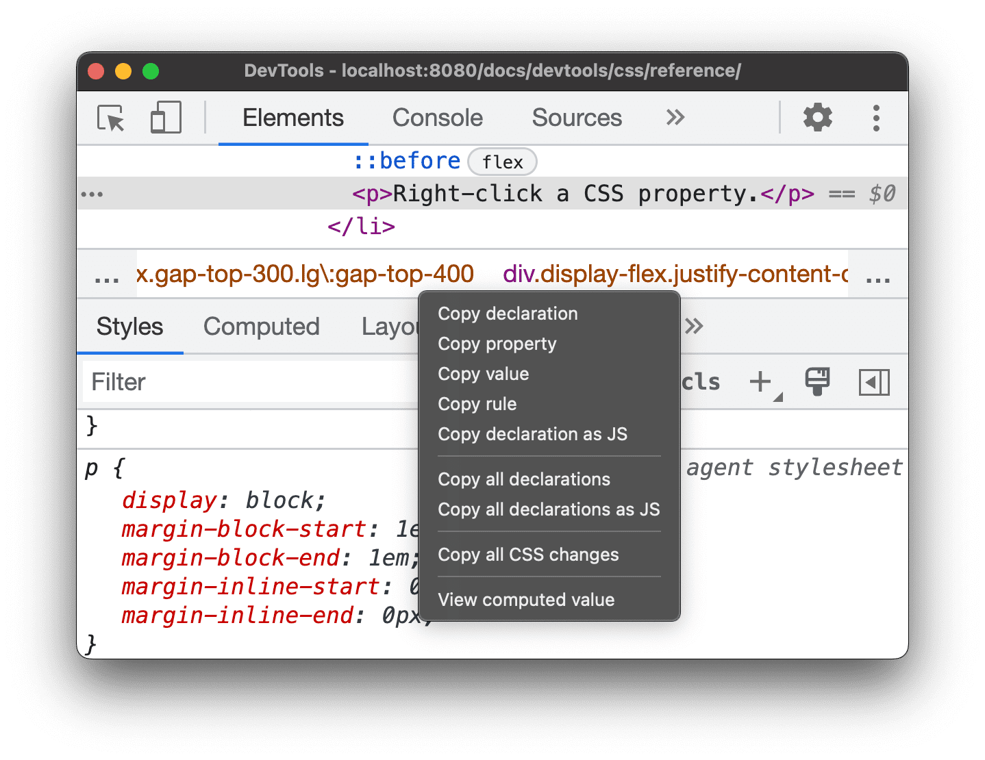 Копировать раскрывающееся меню CSS.