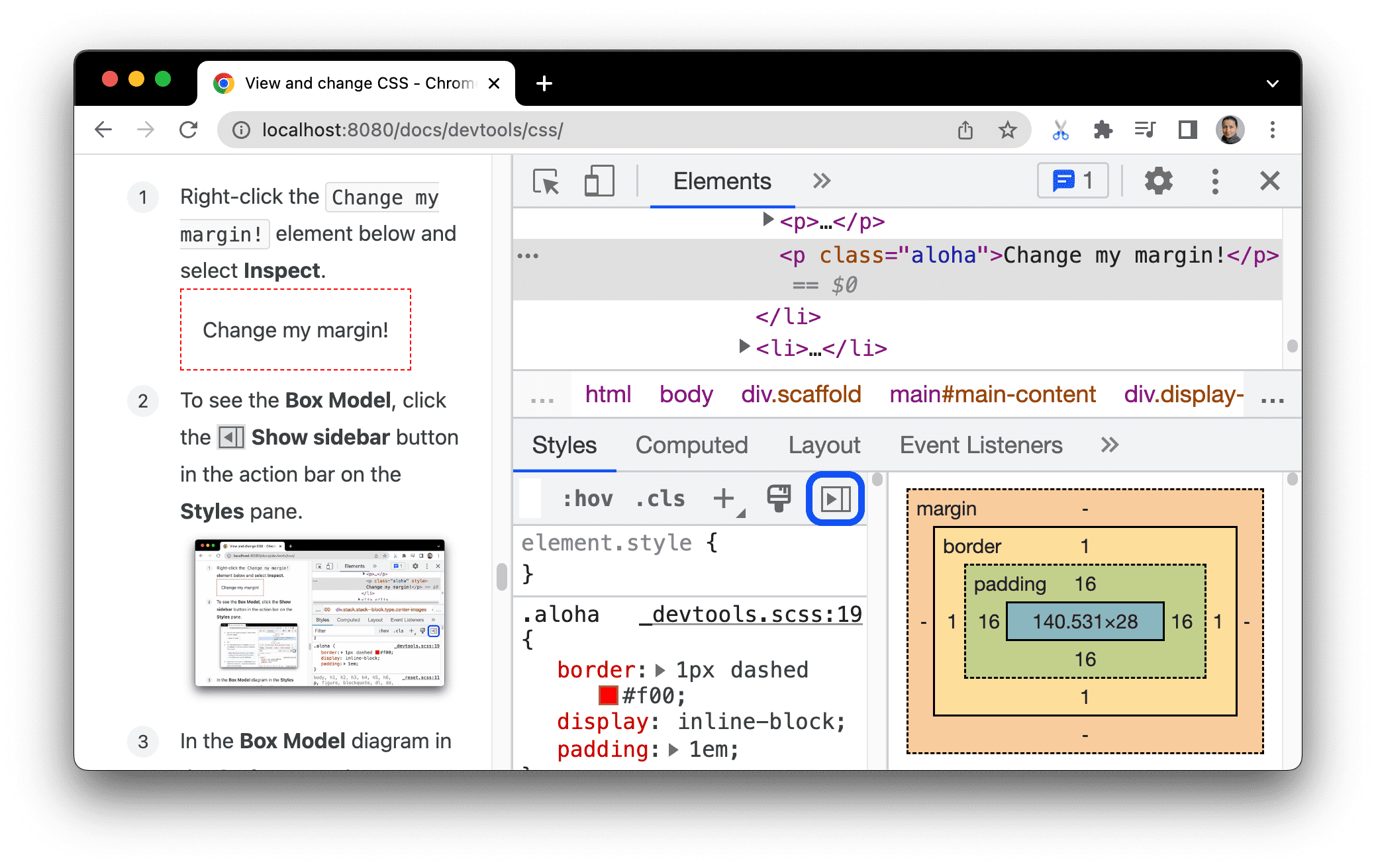 Diagram modelu Box