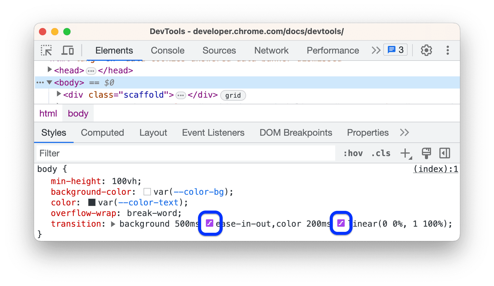 L'icona di Easing Editor.