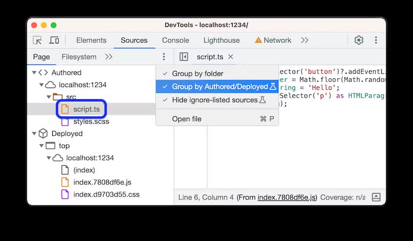 Le fichier d&#39;origine s&#39;ouvre dans la section &quot;Auteur&quot;.