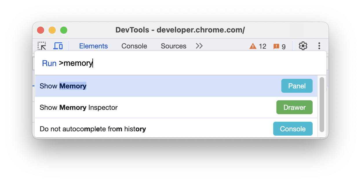 Command Menu with