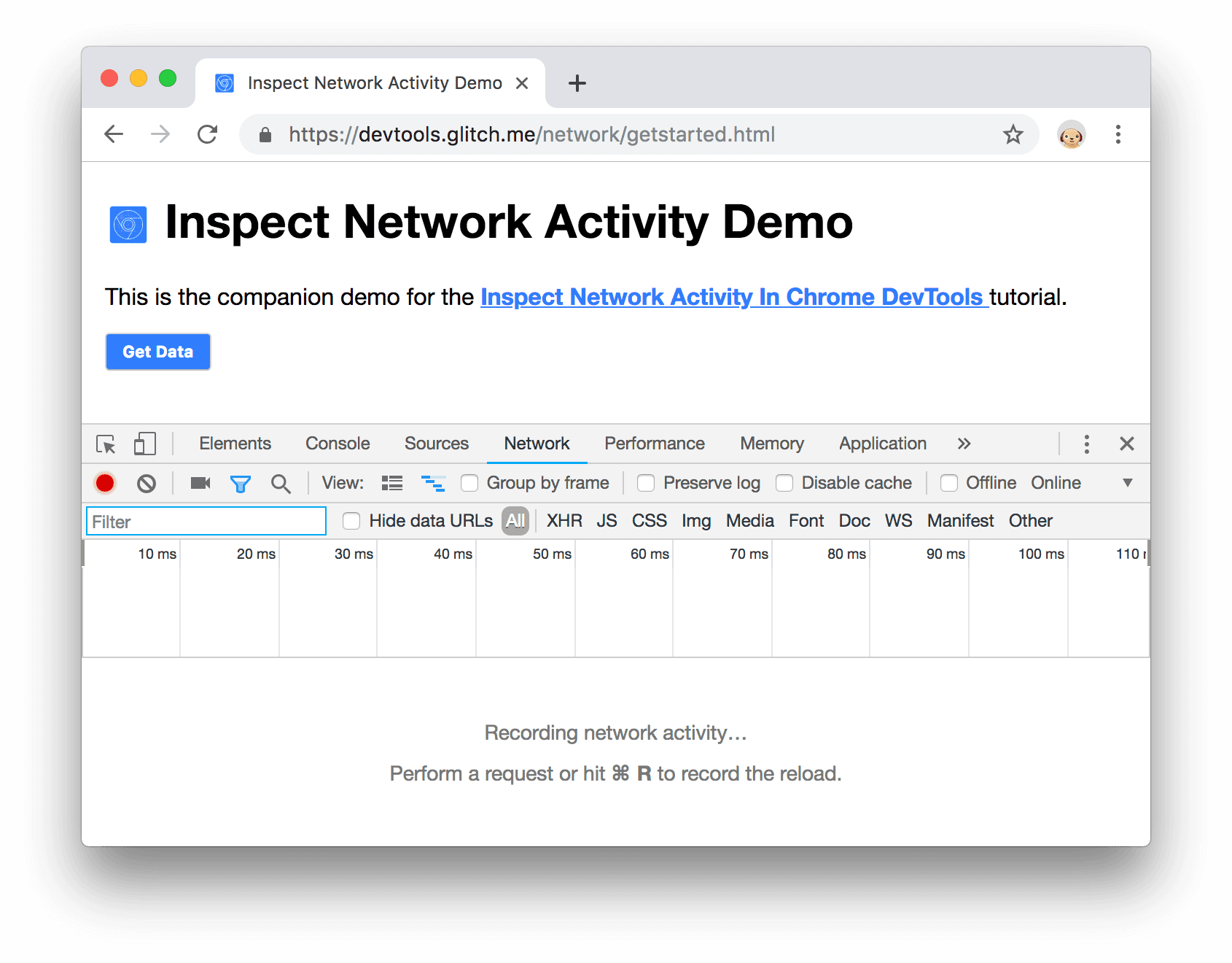 DevTools docked to the bottom of the window