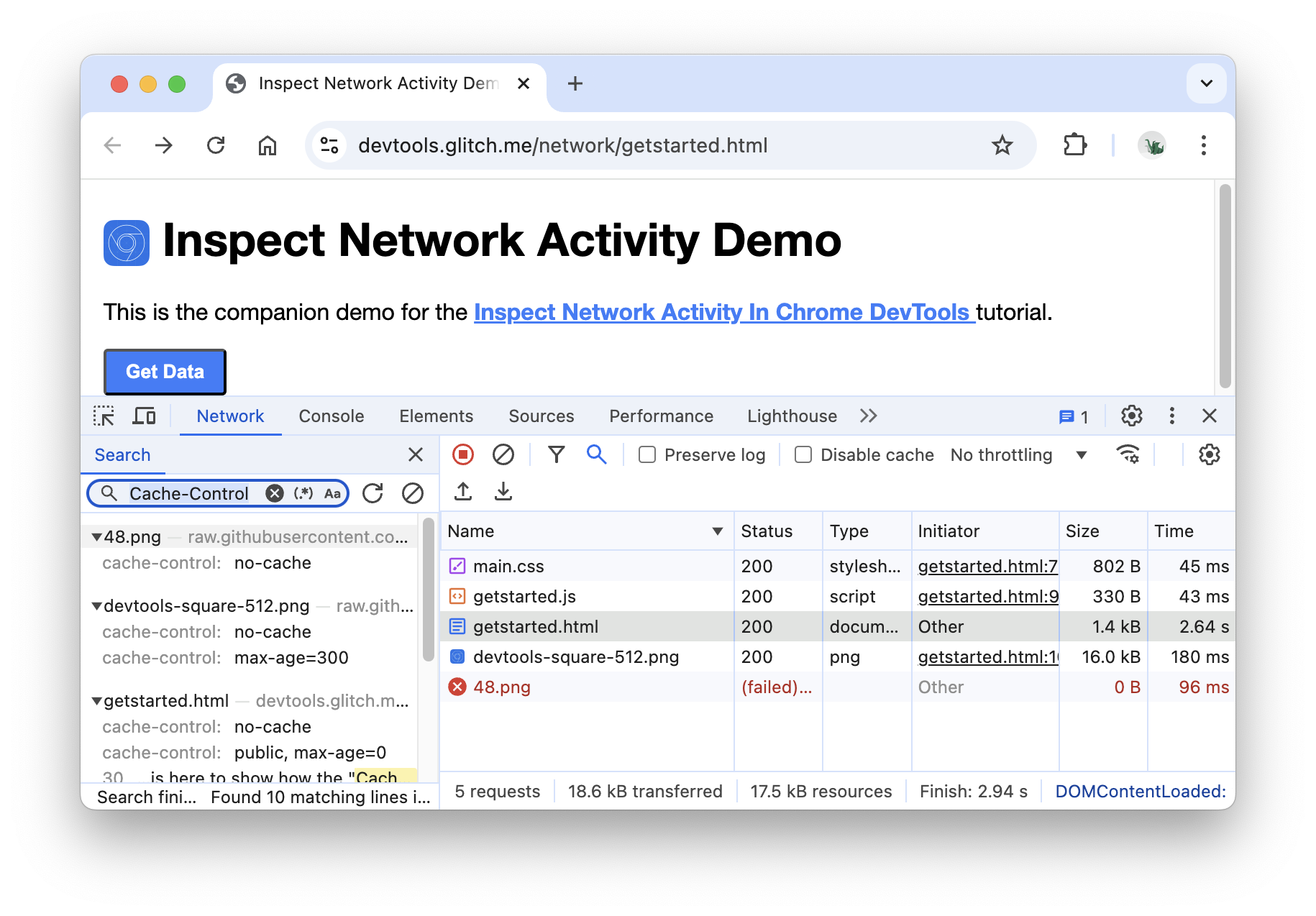 Wyniki wyszukiwania Cache-Control.