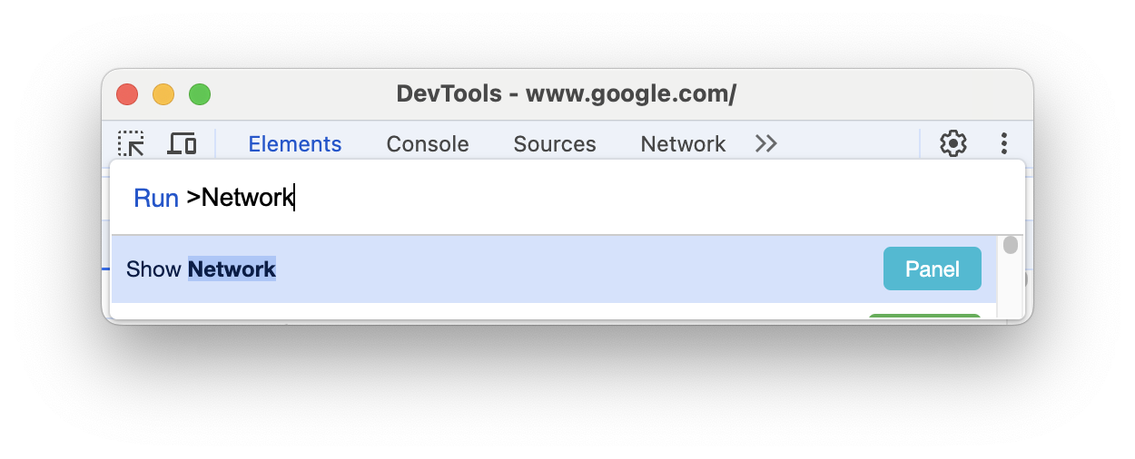 Command Menu with