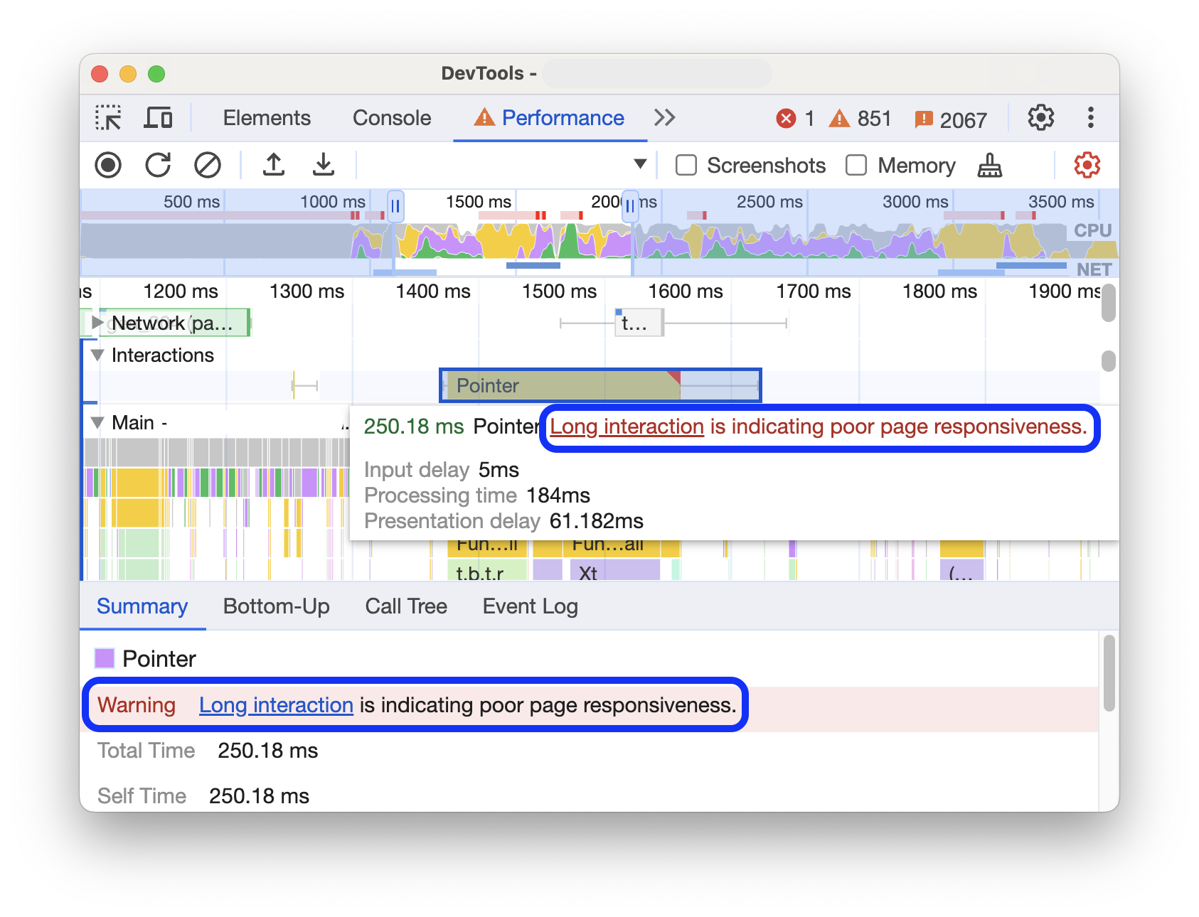 คำเตือนเกี่ยวกับ INP