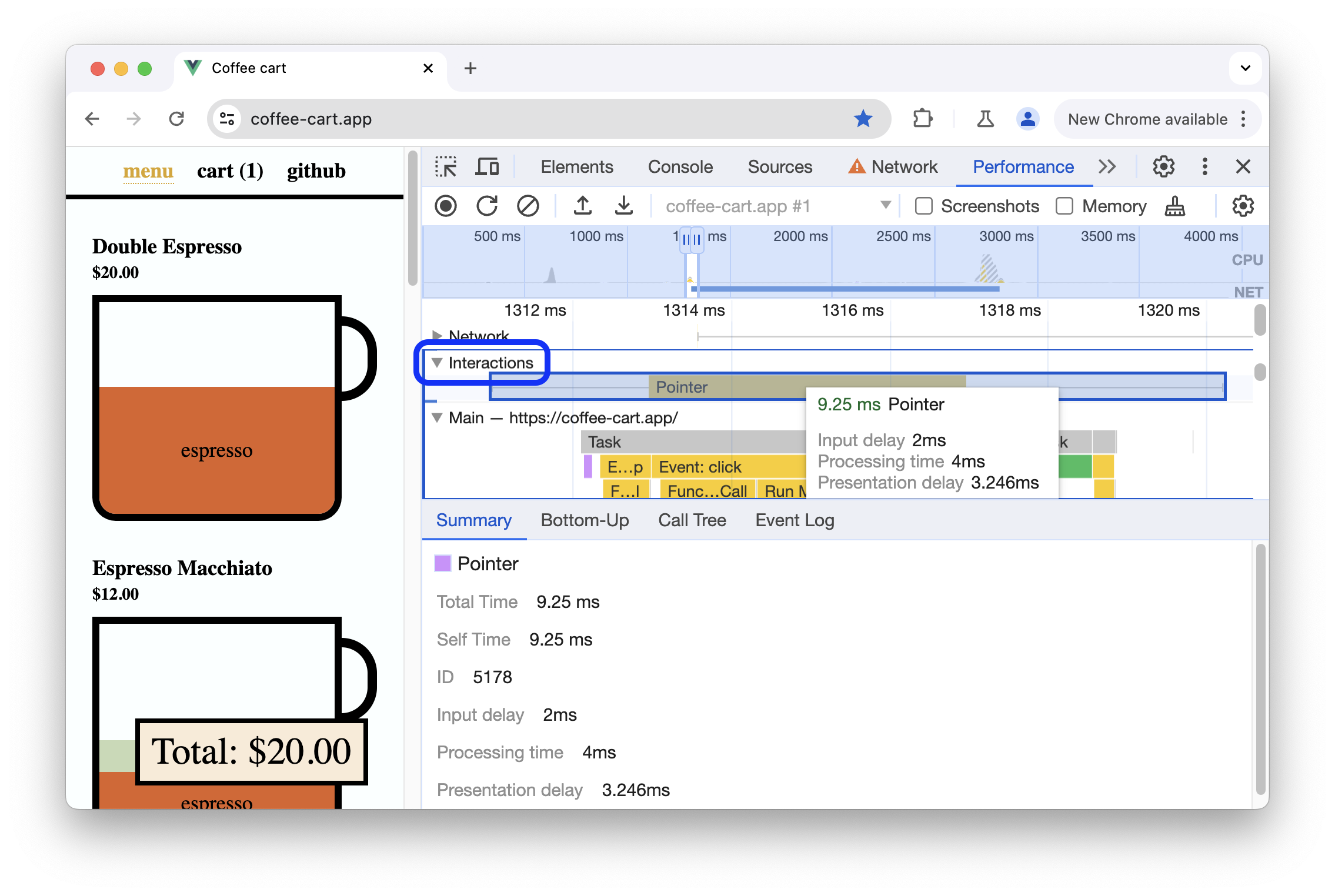 상호작용 트랙입니다.