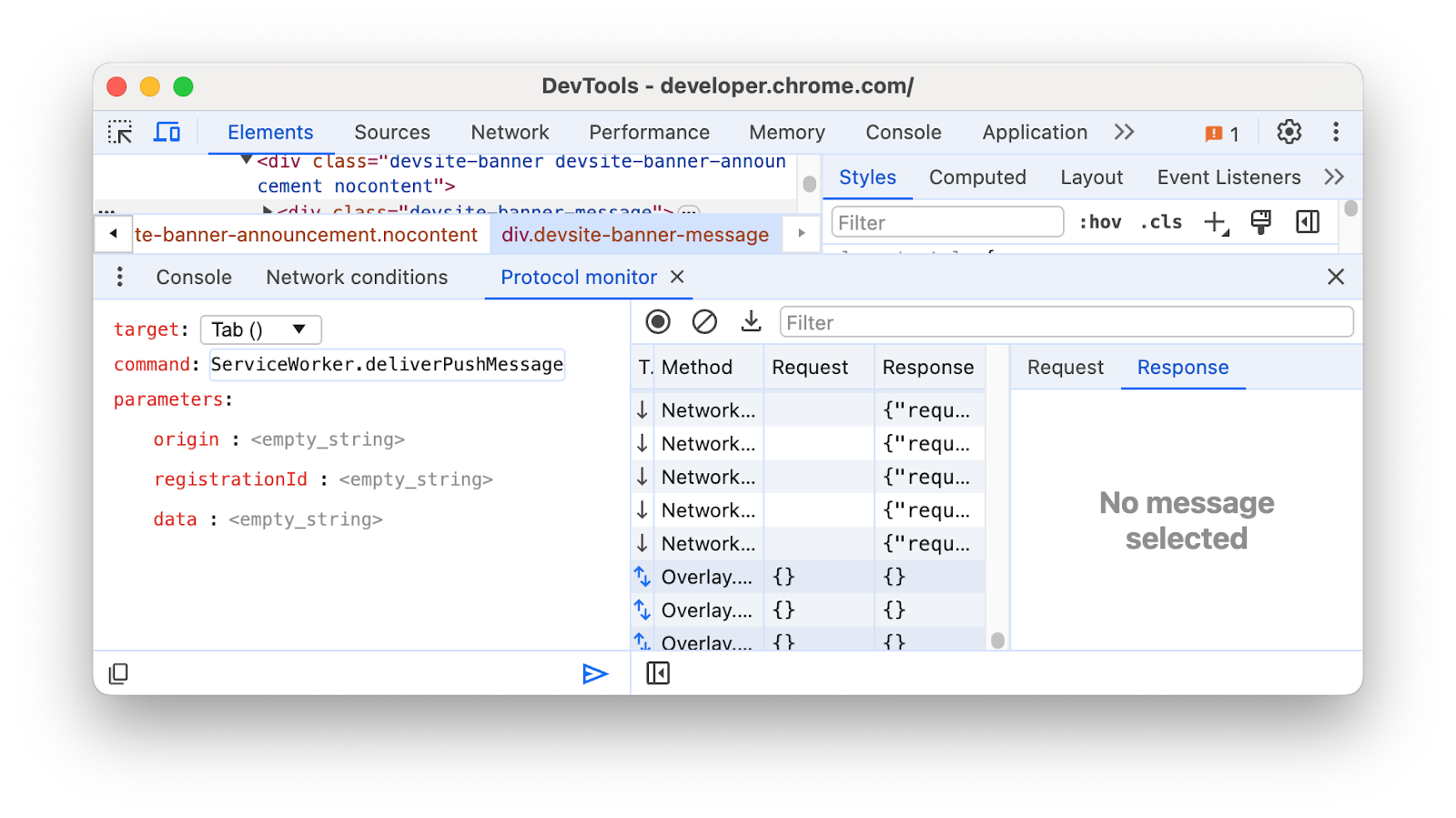 Parametereingabe mit Service Worker-bezogenen Parametern zum Ausfüllen aufgelistet.