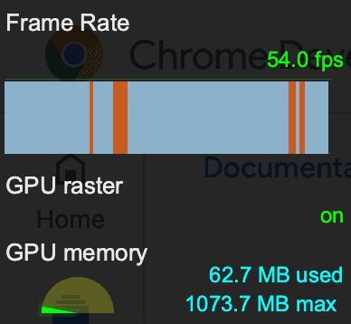 Frame rendering stats