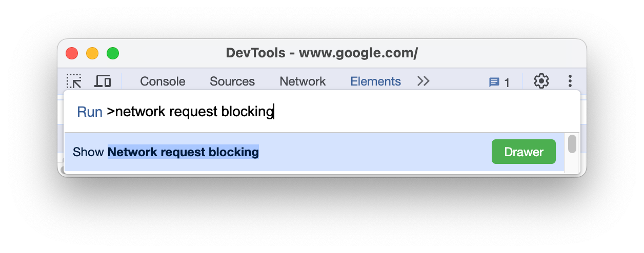 Command Menu with