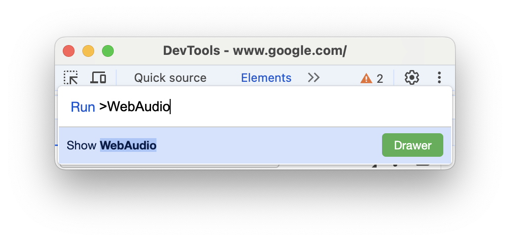 Command Menu with