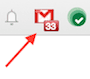 Een screenshot van de Google Mail Checker-extensie