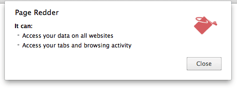 ActiveTab içermeyen izinler kullanıcı arayüzü