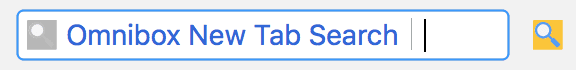 Extension active de l&#39;omnibox