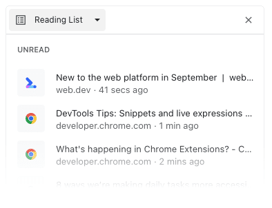 显示多篇报道的阅读清单