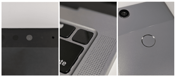 Beispiele für UVPAs sind Apple Touch ID und eine Smartphonekamera