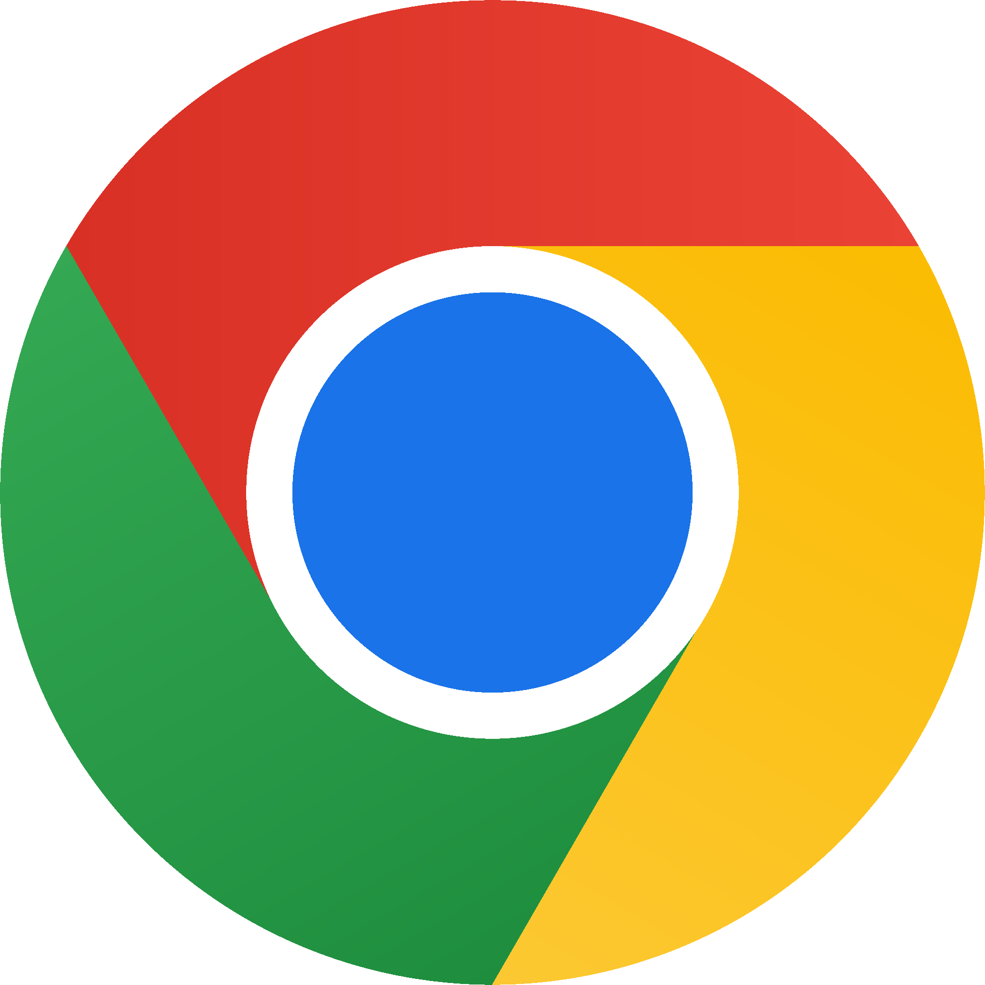 Chrome 稳定版的徽标。