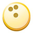 ikon mirip bola bowling (lingkaran)